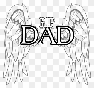 #ripdad #angel #heaven #freetoedit - Rip Dad Clipart - Png Download