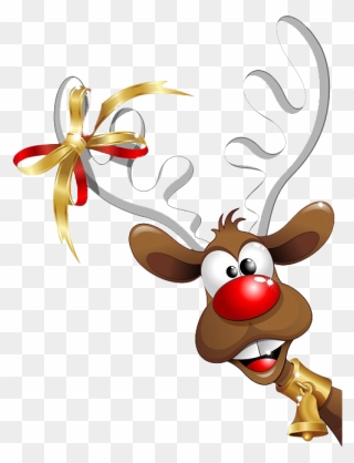 Rudolph Png Hd - Transparent Christmas Reindeer Png Clipart