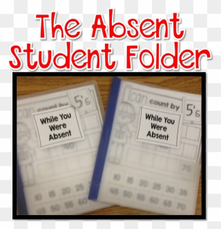 Folders Clipart Student Folder - Absent Student Folder - Png Download