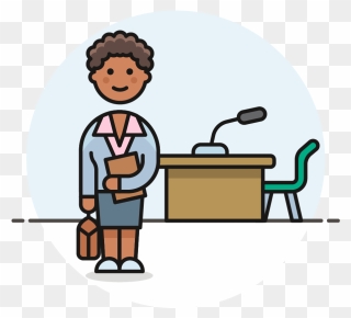 Bar Clipart Felony - Cartoon Lawyer - Png Download