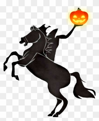 #halloween #scary #headlesshorseman #halloweeniscoming - Headless Horseman Png Clipart