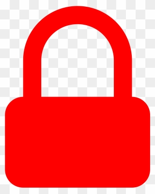 Lock Red Lock Transparent & Png Clipart Free Download - Lock Red Png