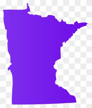 Minnesota Shape Of The State - Outline Of Minnesota Clipart