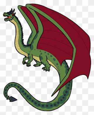 Queen Claire Dragon Green - Dragon Clipart