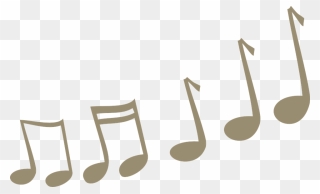 Transparent Music Notes Clipart - Whistling Music Notes - Png Download