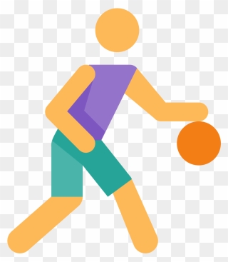 Basketball Team Clipart Cooperative Play - Sports Icon Color Png Transparent Png