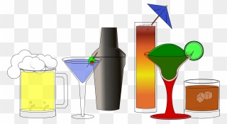 Transparent Alcohol Glass Png - Cocktail Hour Happy Hour Clipart