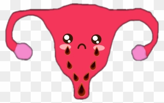 Sad Period Clip Art - Uterus With A Knife - Png Download