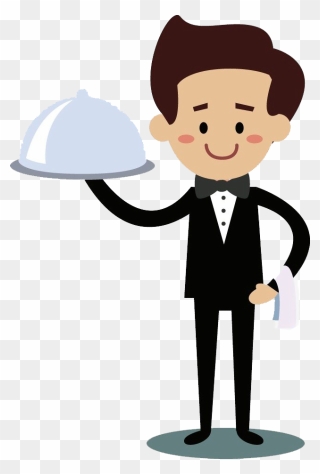 Female Waiter Png Free Download - Waiter Clipart Png Transparent Png