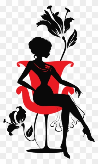 Personnages Illustration Individu Personne - Silhouette In Red Black And White Clipart