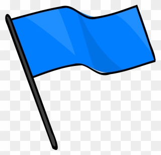 Flag Pencil And In - Blue Flag Clipart - Png Download