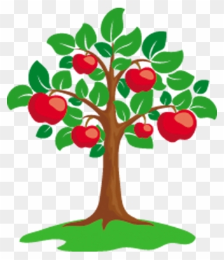 Apple Tree Clip Art - Tree With Flowers Clipart - Png Download