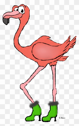 Cartoons - Adamsart - Cartoon Flamingo Clipart
