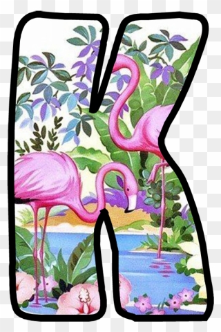 Letras Do Alfabeto Flamingo Clipart