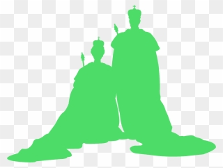 King And Queen Clipart Shadow - Silhouette King And Queen Png Transparent Png