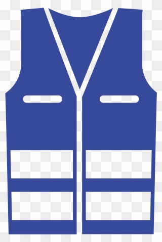 Nalder Protective Clothing For - Blue Safety Vest Clipart - Png Download