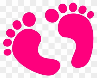 Baby Feet Svg Clip Arts - Baby Girl Clipart Transparent Background - Png Download
