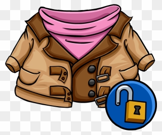 Transparent Trench Coat Png - Club Penguin Mp3000 Clipart