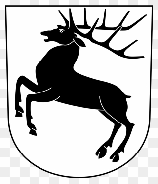 Deer Coat Of Arms Clipart