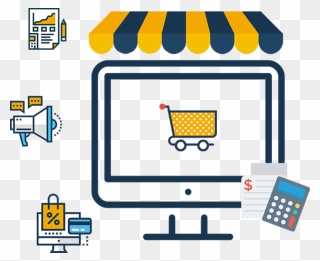 Retail E-commerce Software Market Share - Desktop Computer Clipart