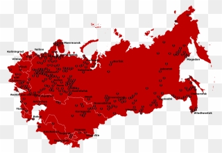 Gulag Location Map Af - Soviet Union Country Flag Clipart