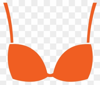 Orange Bra Icon - Bra Clip Art Transparent - Png Download