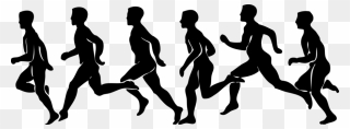 People Running Clipart - Png Download