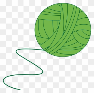 Green Ball Of Yarn Clipart - Balls Of Yarn Clip Art - Png Download