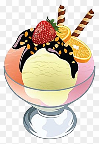 Ice Cream Desserts Png Image Background - Ice Cream Dessert Clipart Transparent Png