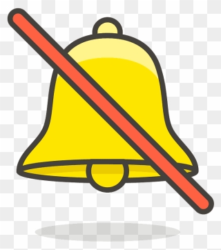 Bell With Slash Emoji Clipart - Bell Emoji - Png Download