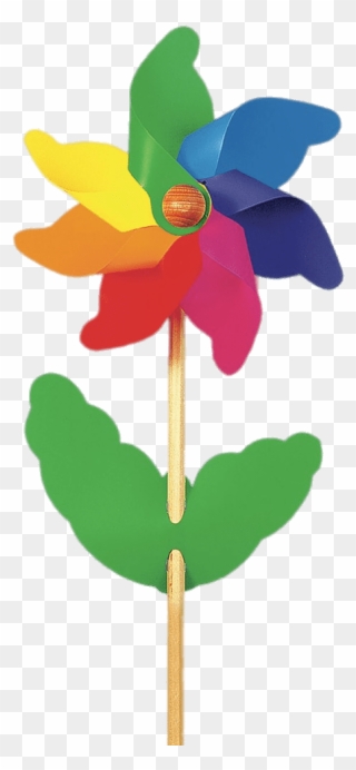 Flower Windmill Toy Clip Arts - Windmill Toy Png Transparent Png