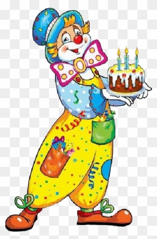 Clown With Balloons Clipart - Clown Magician Cartoon - Png Download