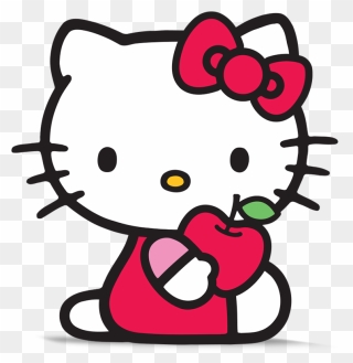 Transparent Hello Kitty Logo Png - Hello Kitty With Strawberry Clipart