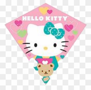 Hello Kitty Diamond Kite - Hello Kitty Style Happy Birthday Clipart