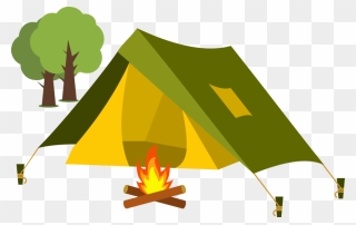 Camping Tent Clipart - Png Download
