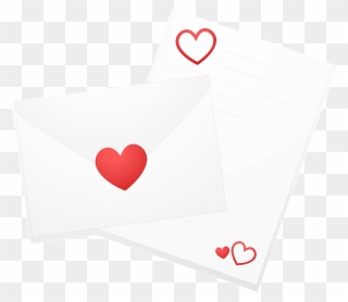 Love Letter Clipart - Heart - Png Download