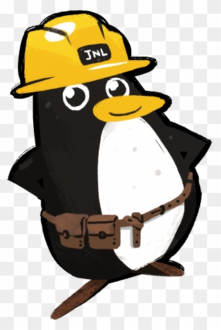 Renovation Coquitlam - Penguin Maintenance Man Cartoon Clipart