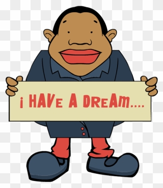 Mlk Vector Silhouette - Clipart I Have A Dream - Png Download