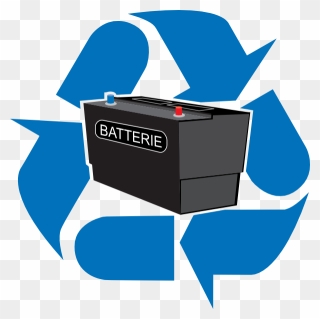 Car Battery Clipart - Lead Battery Recycling Hd - Png Download