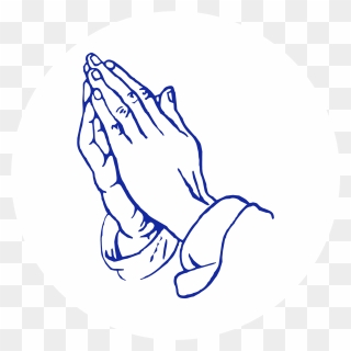 Symbolism In Religious Art Easy Praying Hands Drawing Clipart 7462 Pinclipart