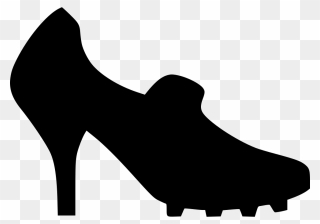 Woman Lady Shoe Foot Soccer Footwear - Basic Pump Clipart