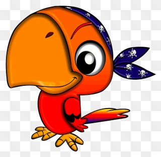 Pirate Parrot Clipart - Pirate Parrot - Png Download