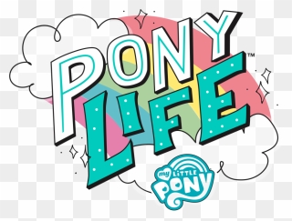 My Little Pony - My Little Pony Pony Life Logo Clipart
