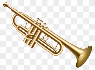 Trombone Png Transparent Background - Transparent Background Trumpet Clipart