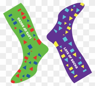 Sock Clip Mix And Match - Down Syndrome Day Sock Free - Png Download