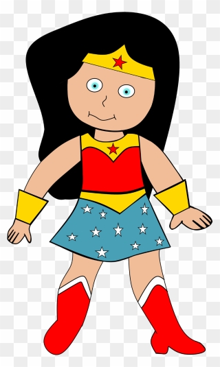 Wonder Woman Kid Version Clipart