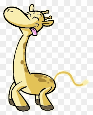 Leopard Clipart Gif Transparent - Cartoon Giraffe With Transparent Background - Png Download