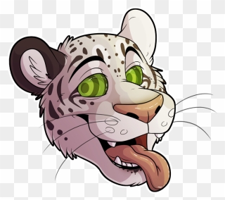 Snow Leopard Hypno - Cartoon Clipart