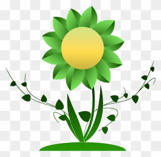 Vine Clipart Sunflower - Plantas Clipart Png Transparent Png