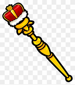 Golden Crown Clipart Shareware Graphic Library Library - Golden Staff Clip Art - Png Download